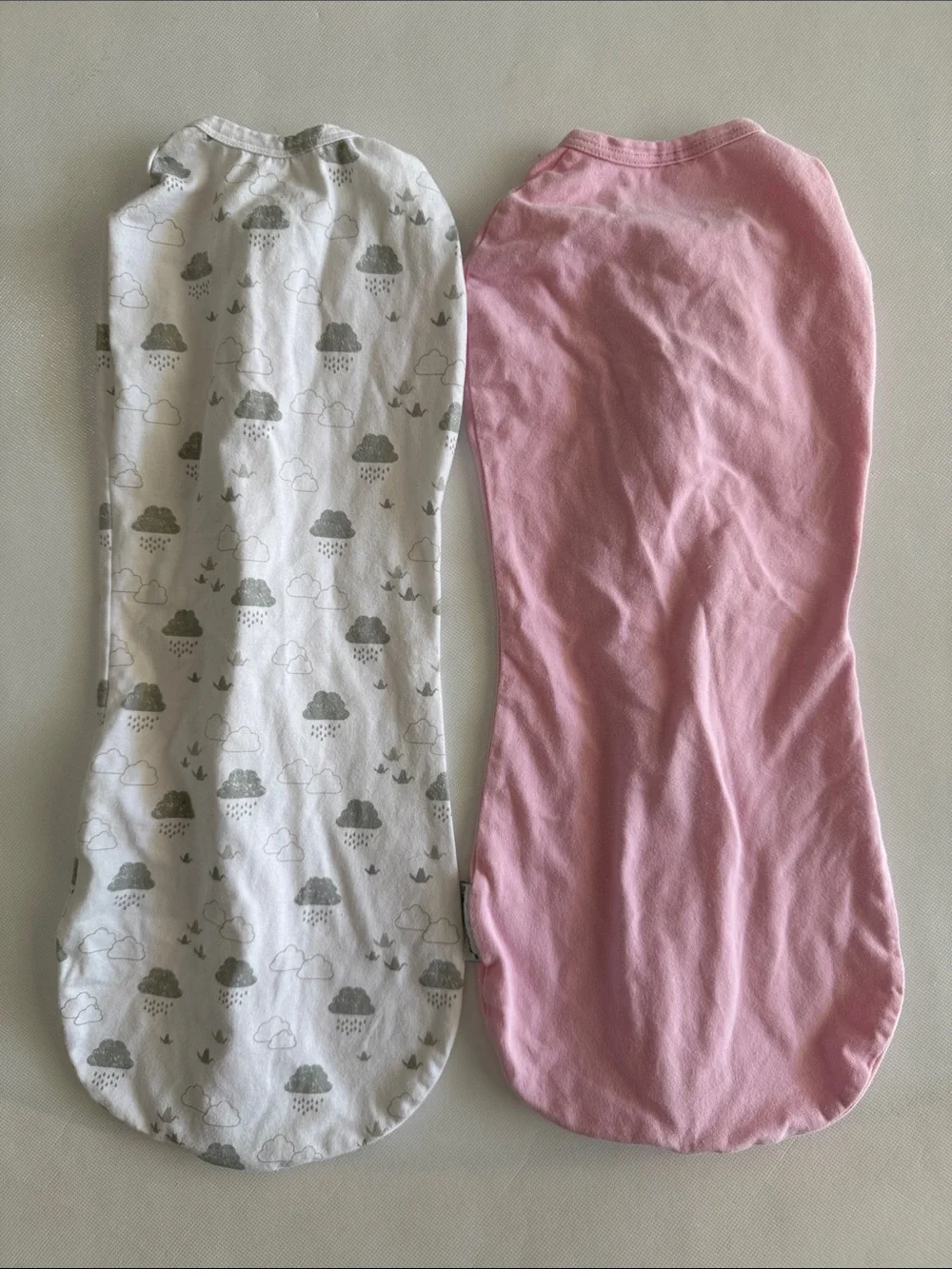 SwaddleMe Baby Sleep Sacks Duo in Pink and Gray Cloud Print